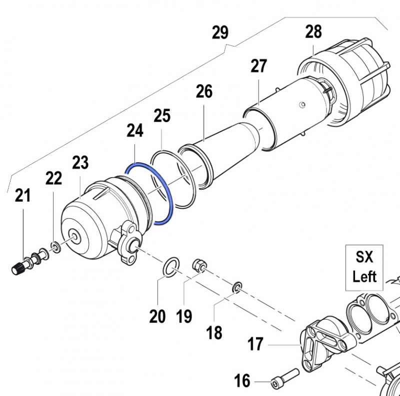 O-Ring 1210016500 for Comet Pump APS 96