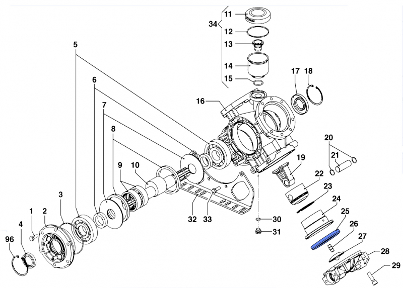 Diaphragm 1800010300 Desmopan® for Comet Pumps IDS 1501-1701-2001