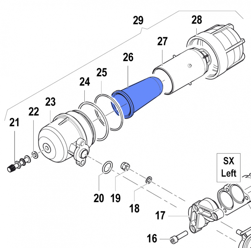 Diaphragm 1800009400 for Comet Pump APS 96