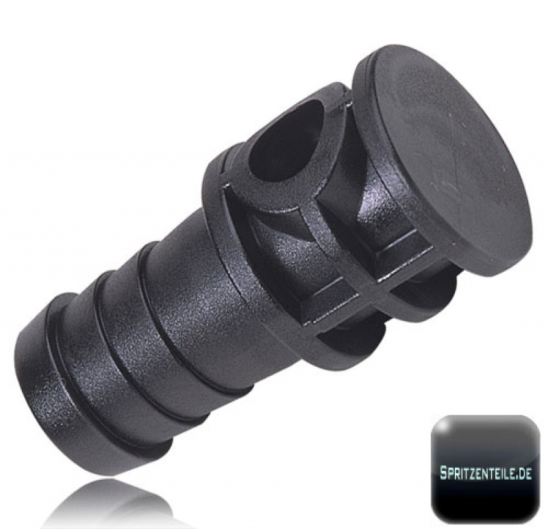 Arag hose connection end fitting for standard nozzle holder