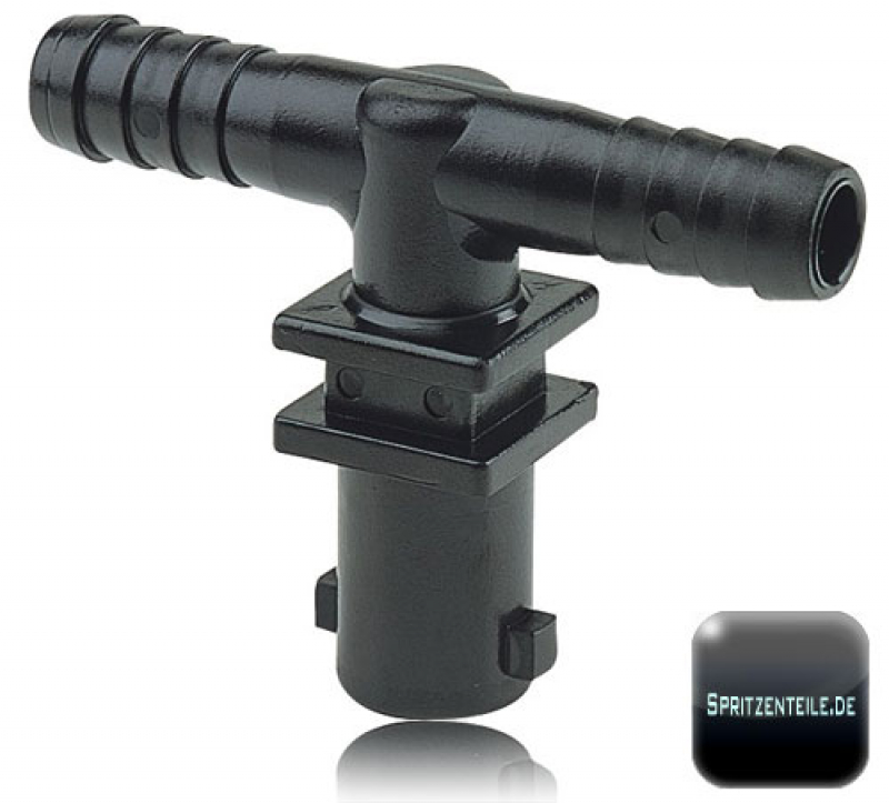 Arag facile nozzle holder with a double hose connection