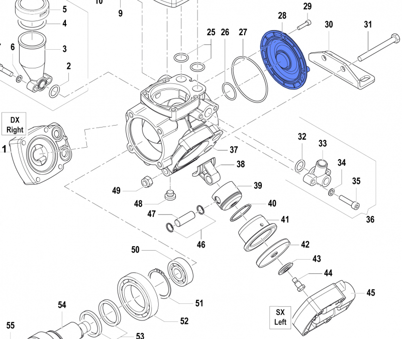 Flange 1009018100 for Comet Pumps APS 31-41