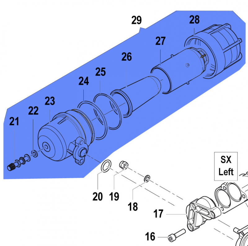 Pressure Accumulator Kit 1225001300 for Comet Pump APS 96