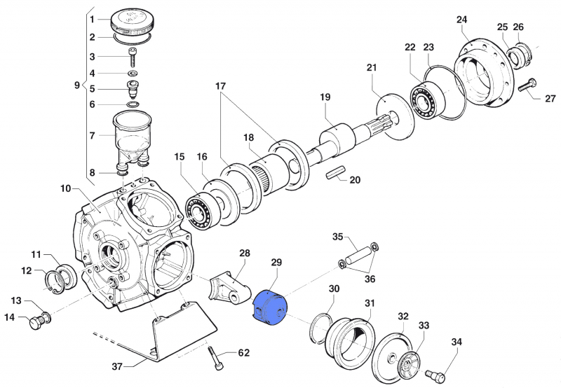 Kolben 2409009600 für Comet Pumpen BP 241-281 K