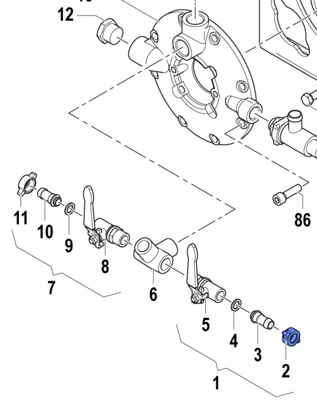 Wing Nut 1200003800 for Comet Pump APS 145