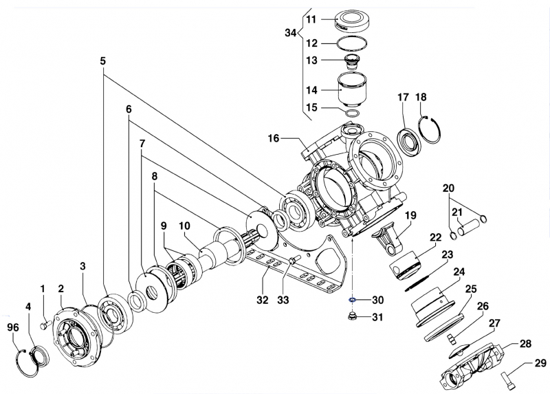 O-Ring 1210044100 for Comet diaphragm pumps IDS 1501