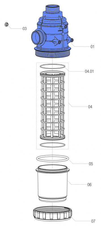 Arag Filter Body Series 317 with male thread