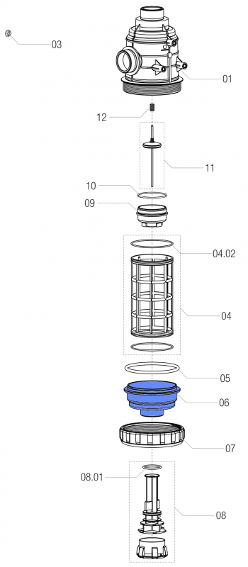 Arag Filter Bowl 3162400020 series 316