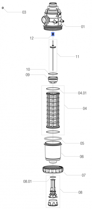 Arag Valve Spring 316400090 for Filter Serie 317