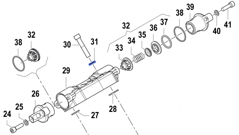Washer 2811002500 for Comet Pump APS 145
