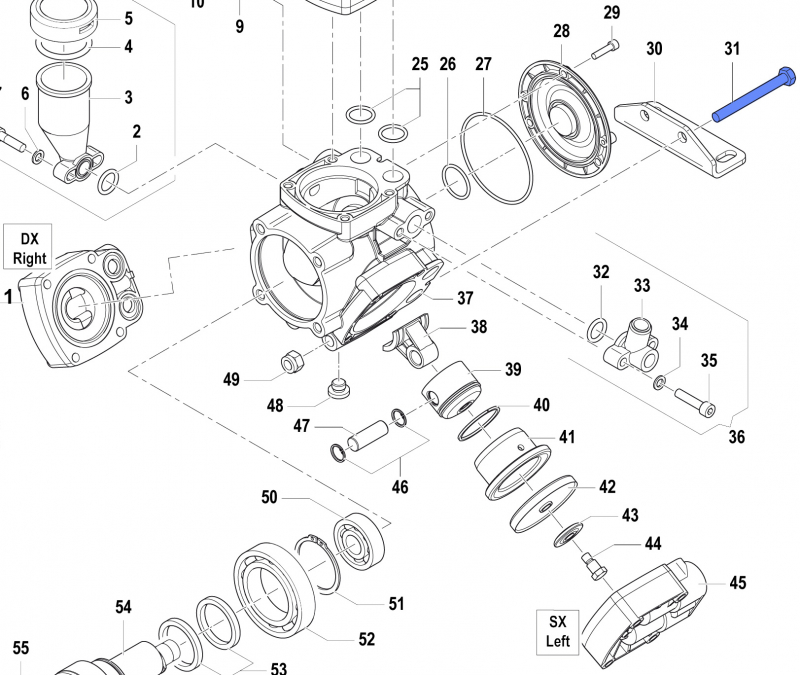 Screw 3609017900 for Comet Pumps APS 31-41