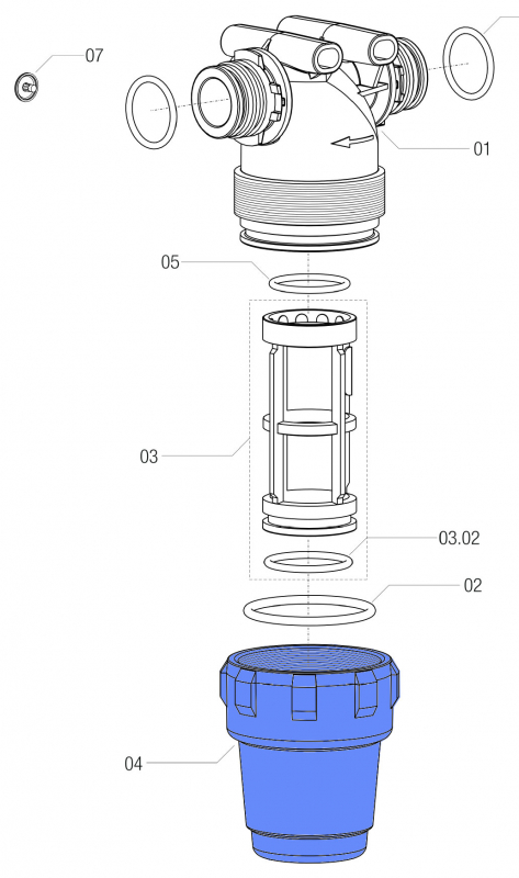 Arag Filter Bowl 322000020 series 322+323