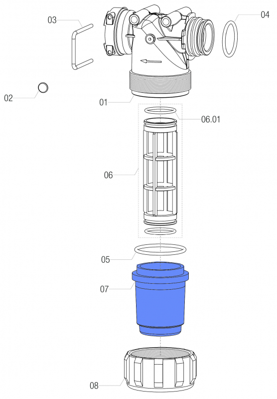 Arag Filter Bowl 3224000020 series 322