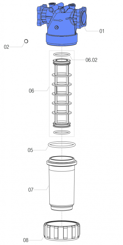 Arag Filter Body Series 326 with flange connection
