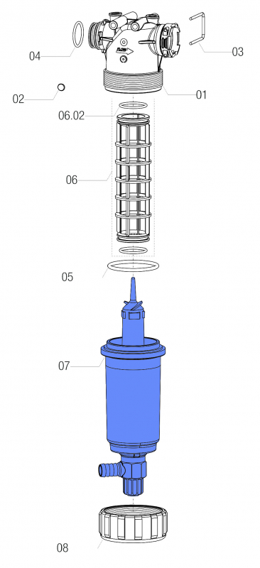 Arag Filter Bowl 3262100900 series 326 + 328