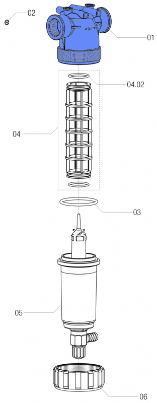 Arag Filter Body Series 328 with thread connection