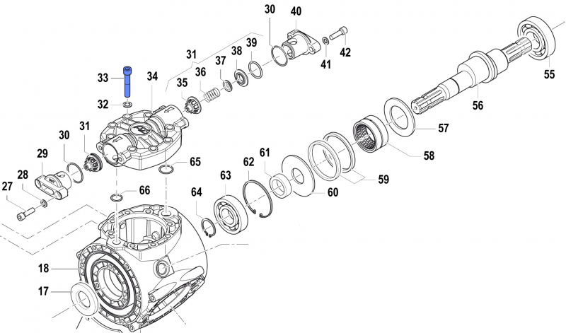 Schraube 3609005700 für Comet Pumpen APS 101-121