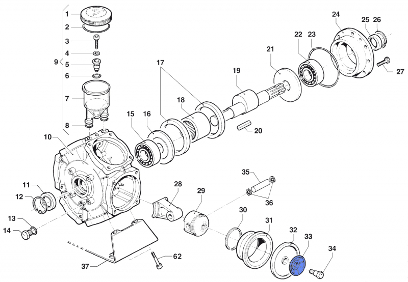 Membranplatte 0602004500 für Comet Pumpen BP 241-281 K