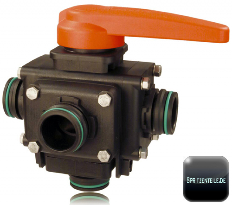 Arag Ball Valve 5-way series 453 T-fork-coupling