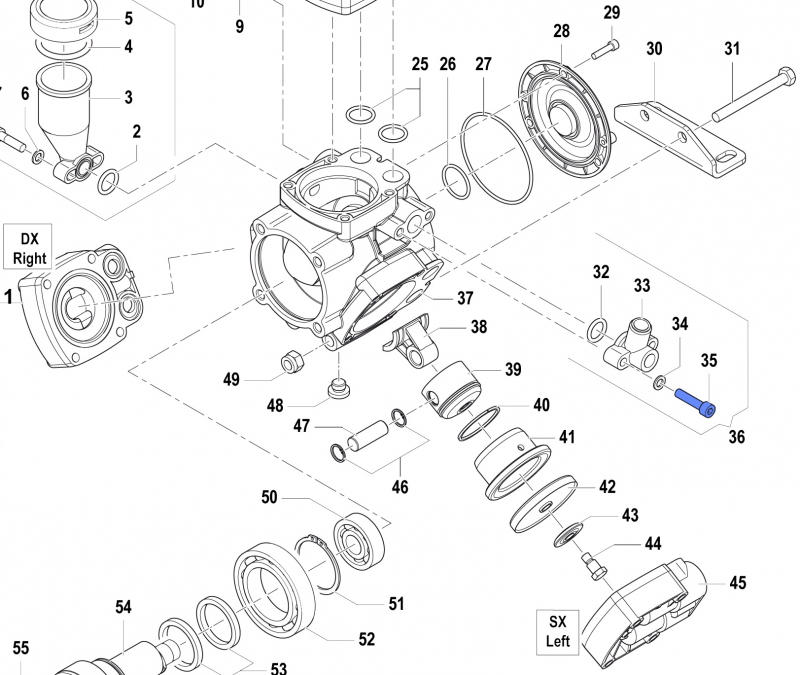 Screw 3609016500 for Comet Pumps APS 31-41