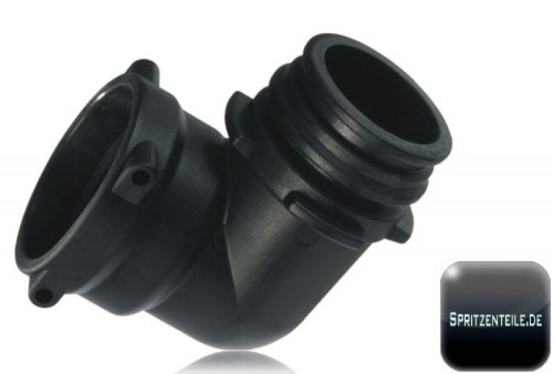 Pull-over-insertion coupling 90°