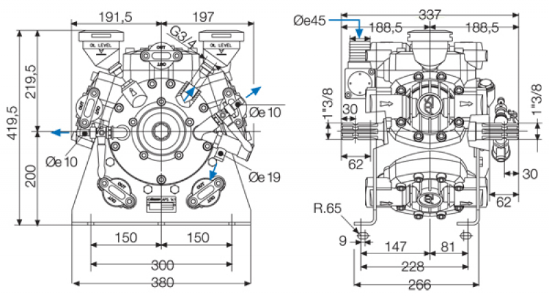 Scheme Comet diaphragm pump