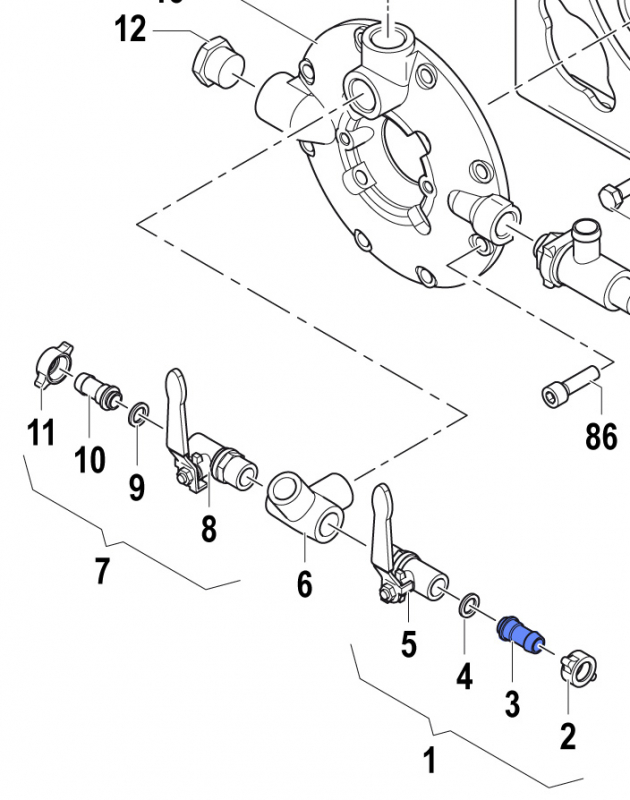 Delivery Hose Tail 2802002000 for Comet Pump APS 145