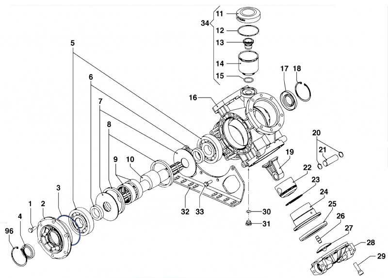 O-Ring 1210055800 for Comet Pumps IDS 1501-1701-2001
