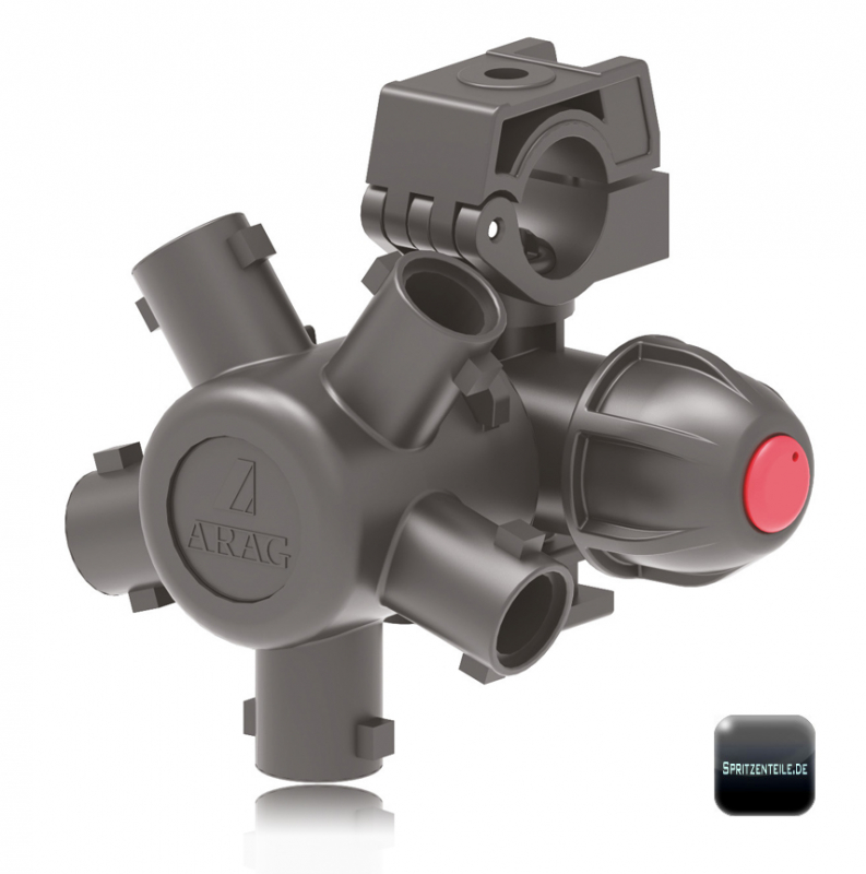 Arag Nozzle holder 5 ways for dry boom