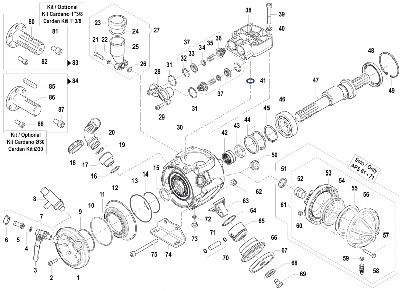 O-Ring 1210004700 for Comet Pumps APS 51-61-71