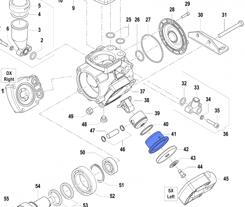 Piston sleeve 0400008100 for Comet Pump APS 41