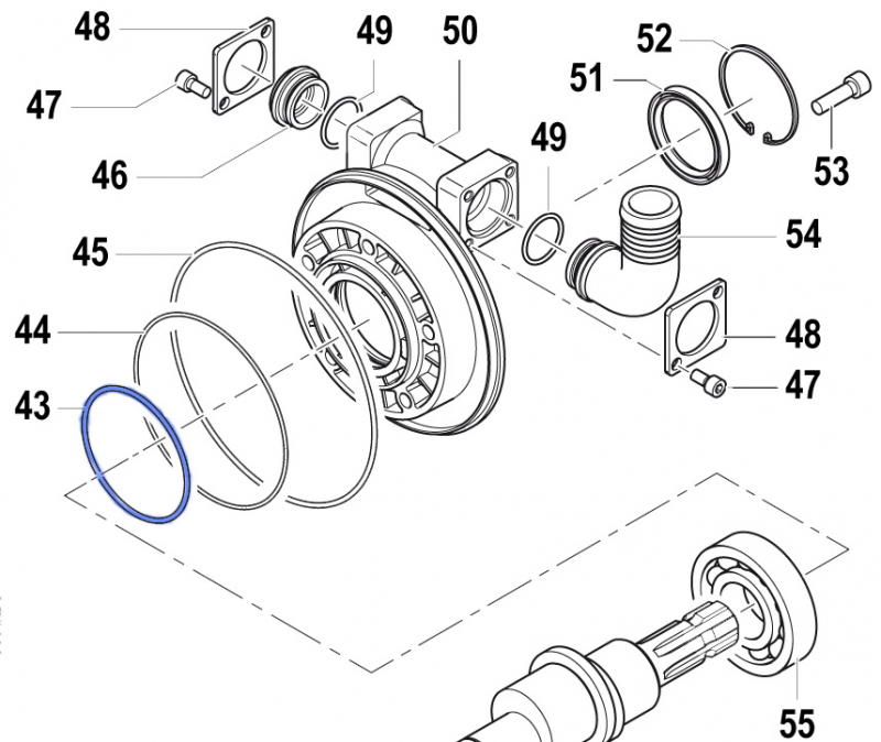 O-Ring 1210036100 for Comet Pumps APS 101-121