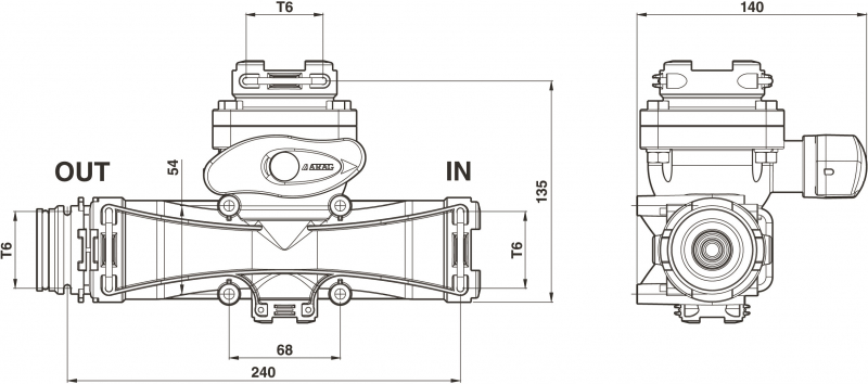 Arag filling system with T6 connection