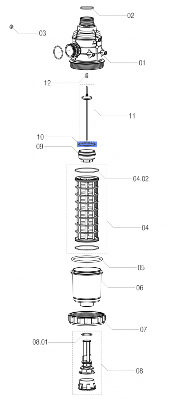 Arag O-Ring 460000190 Valve Body for Serie 314 and 313