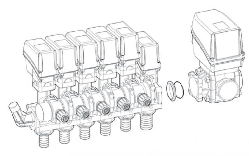 Arag Adapter-Ring and O-Ring for type 873