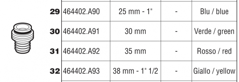 Arag Connector for Main Valve 864-464 Inlet