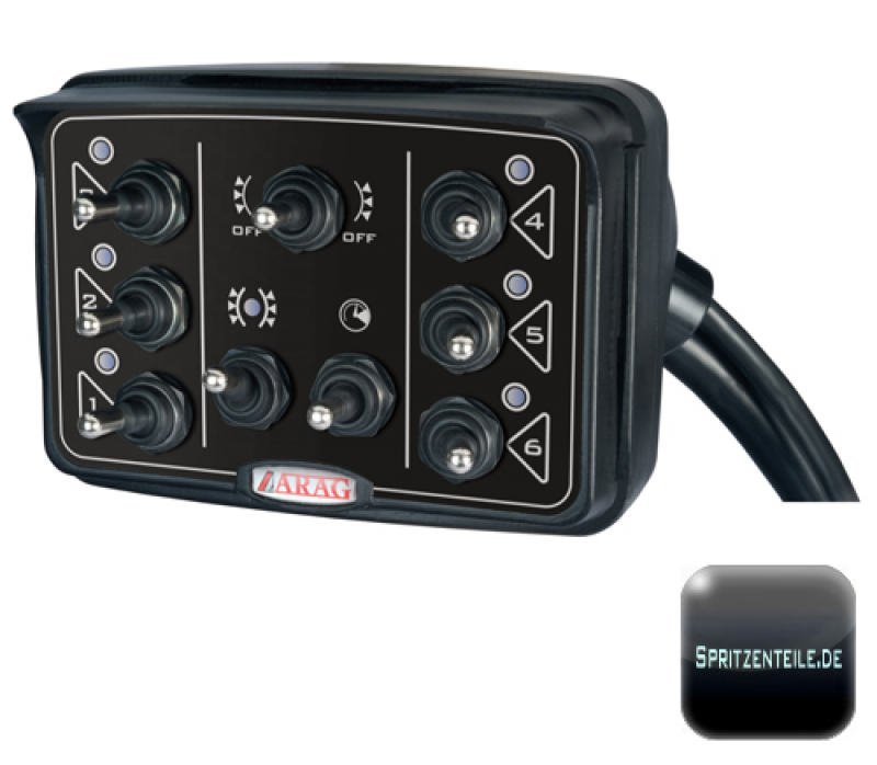 Control box for orchard sprayers