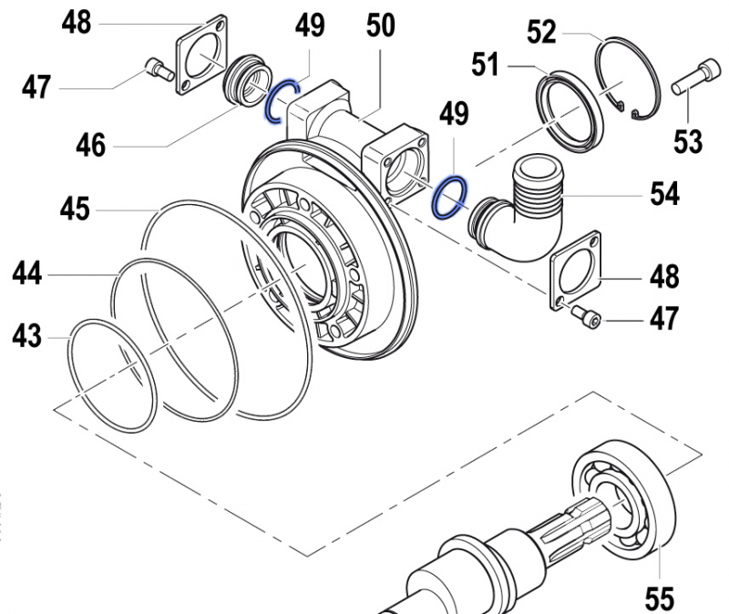 O-Ring 1210048900 für Comet Pumpen APS 101-121