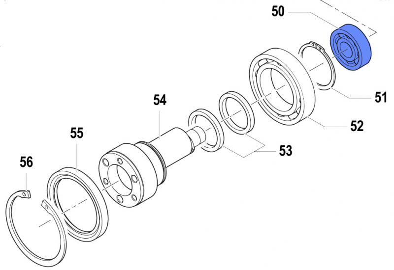Ball Bearing 0438006600 for Comet Pumps APS 31-41