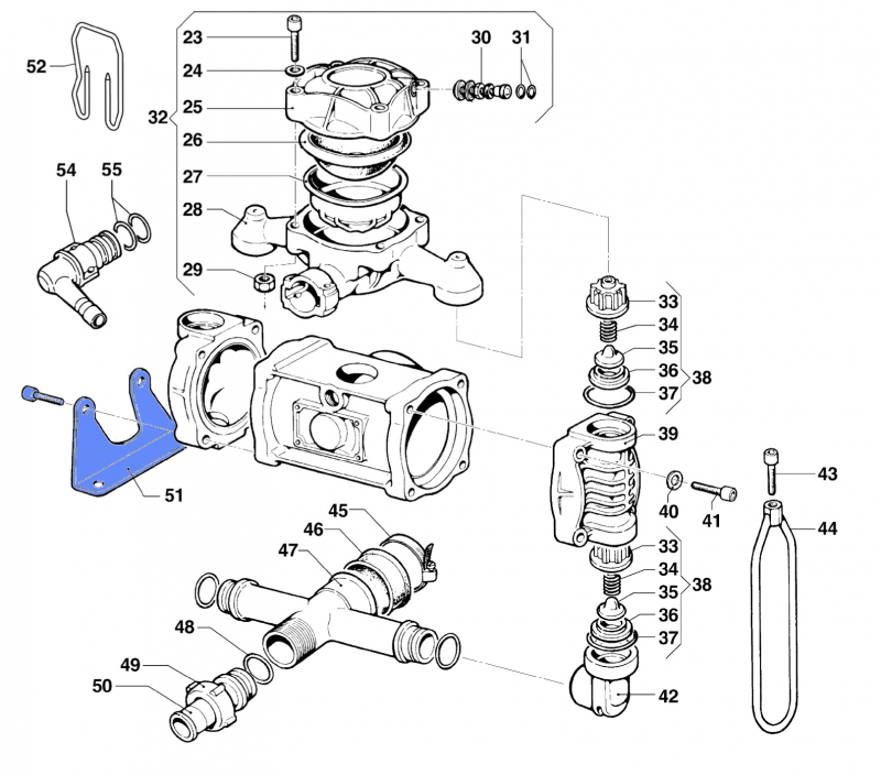 Comet pump feet for BP 60 K