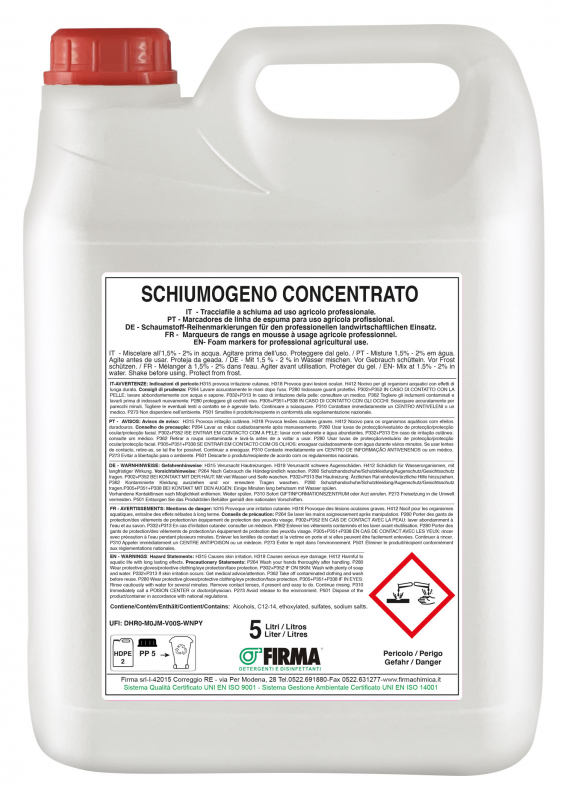 Foam concentrate for foam maker