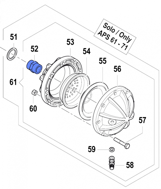 Nipple 2000002400 for Comet Pumps APS 61-71