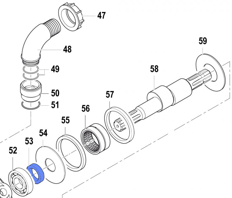 Abstandhalter 0601026400 für Comet Membran-Pumpe APS 145