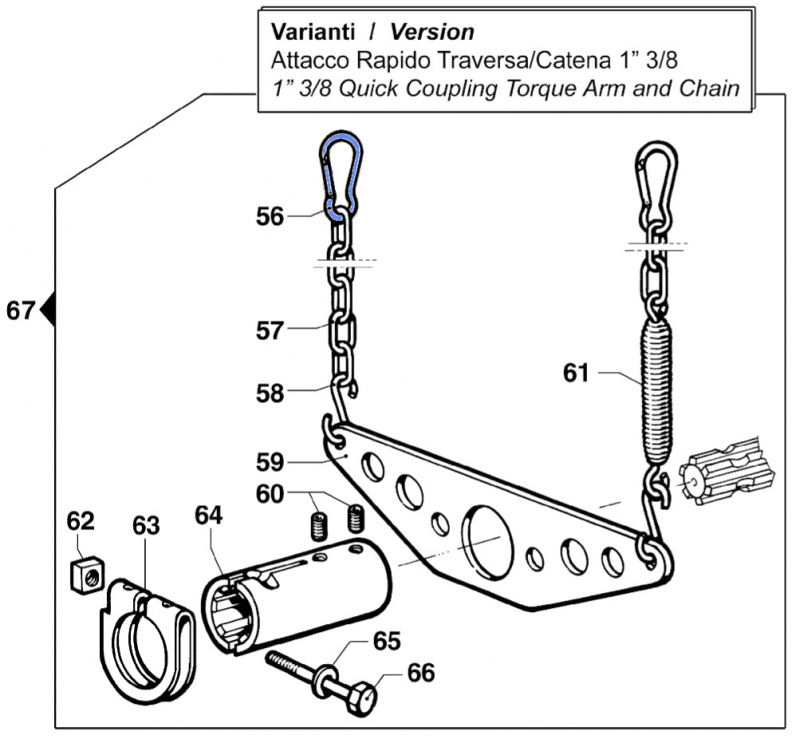 Hook for Comet pump BP 60 K