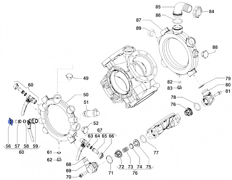 überwurfmutter 1200003800 für Comet PumpenIDS 1501-1701-2001