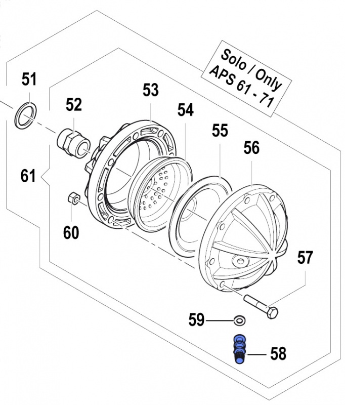 Air Valve 3610000300 for Comet Pumps APS 61-71