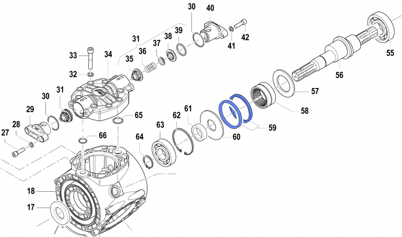 Connecting Rod Ring 0010002300 for Comet Pumps APS 101-121