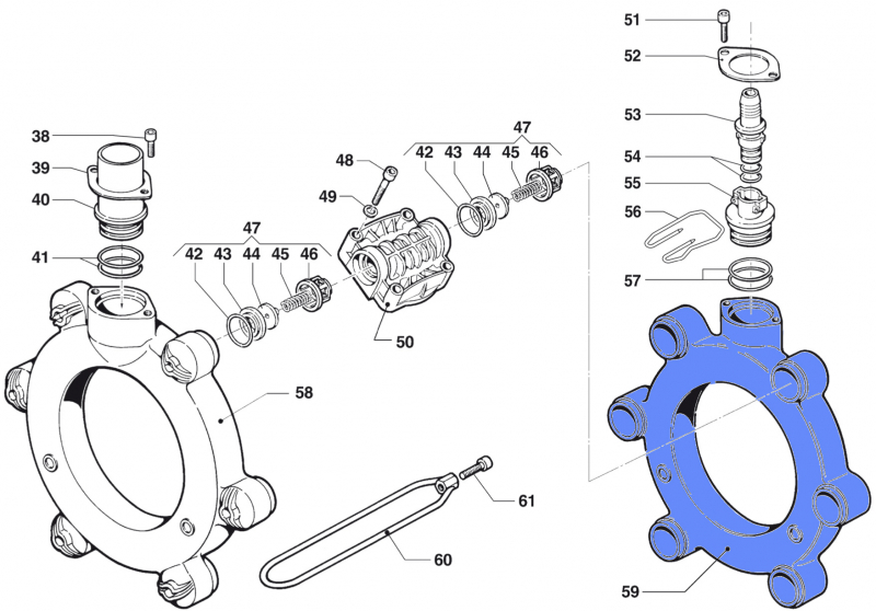 Delivery Manifold 0415002900 for Comet BP 205 K