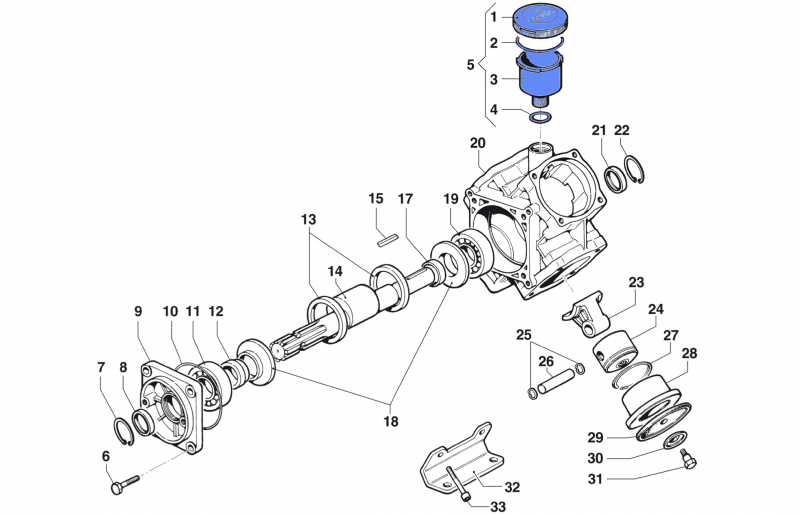 Ölbehälter komplett Ersatzteile für BP 105 - 125