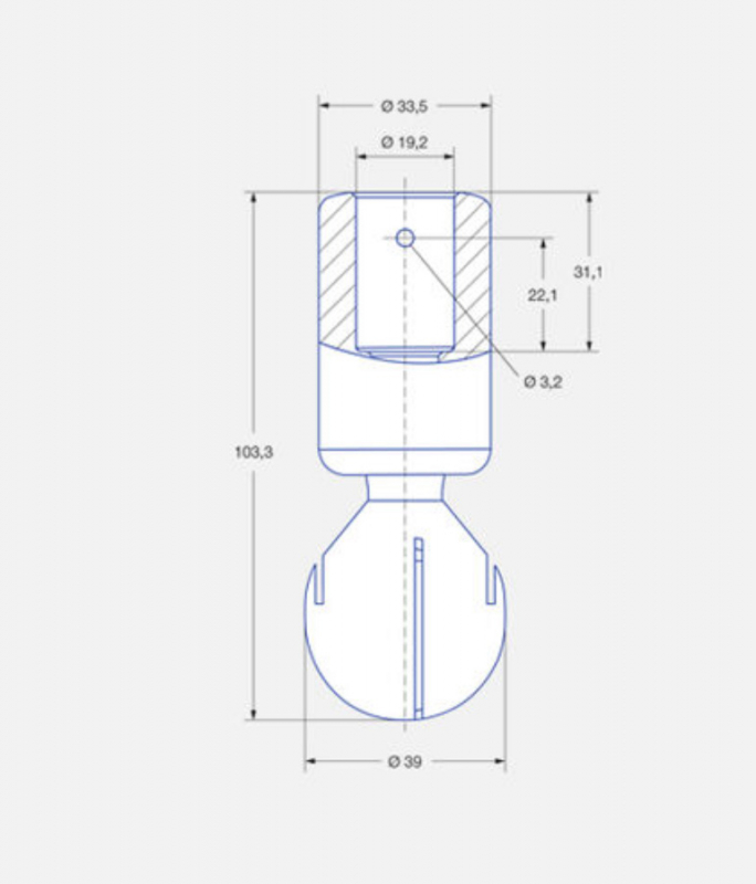 Lechler rotary cleaner MiniSpinner 2 5M3 plug connection